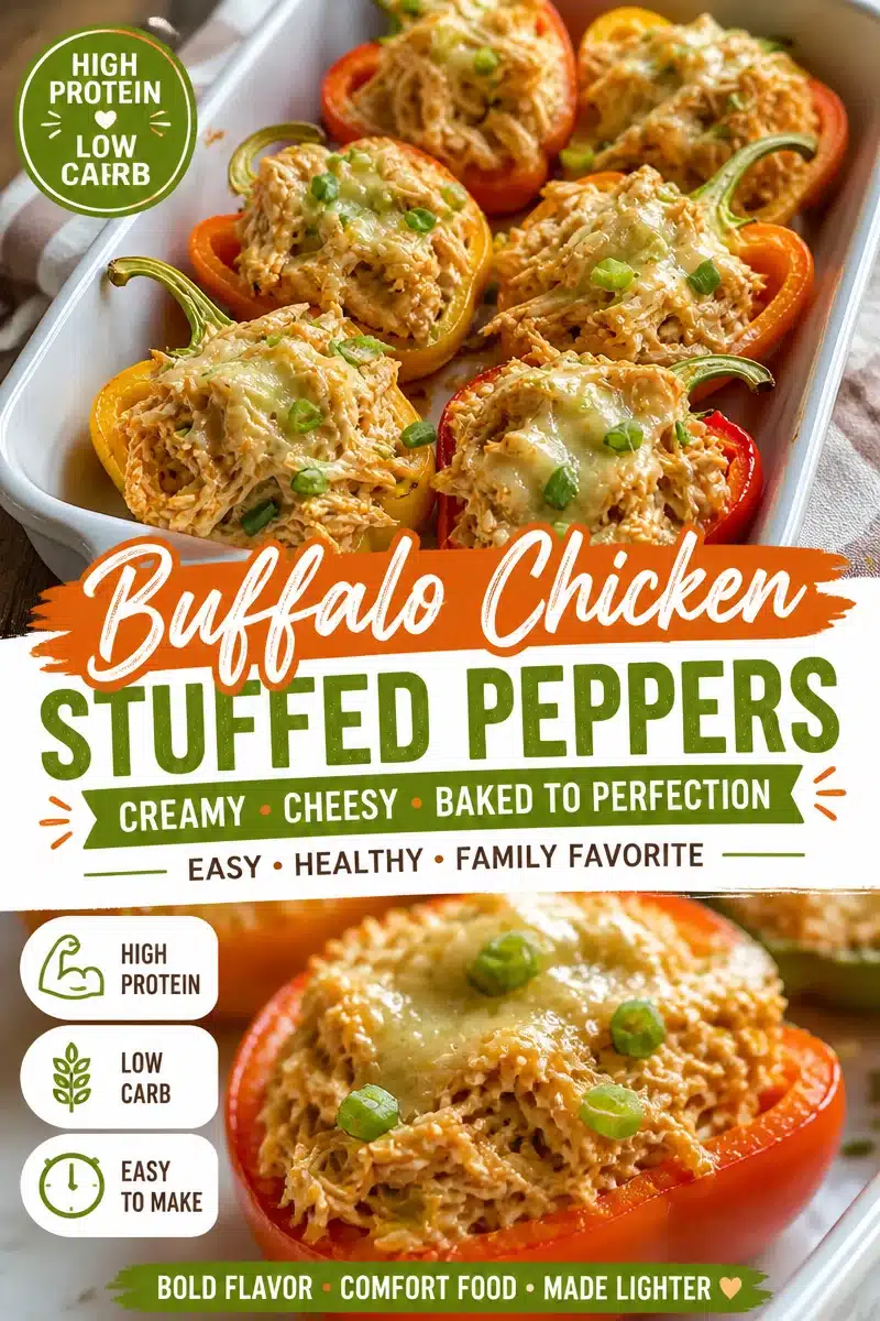 High-Protein Southwest Shredded Chicken Stuffed Peppers