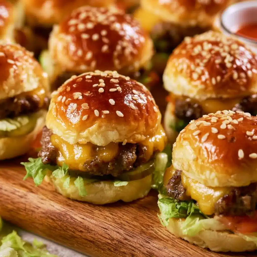 Delicious Big Mac Sliders served on a platter