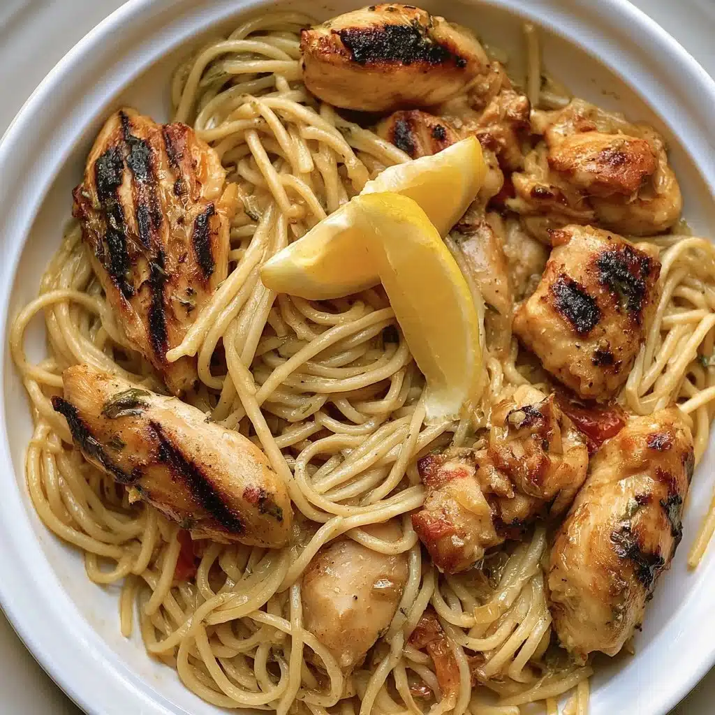 Cowboy Butter Chicken Pasta dish featuring creamy sauce and chicken pieces.