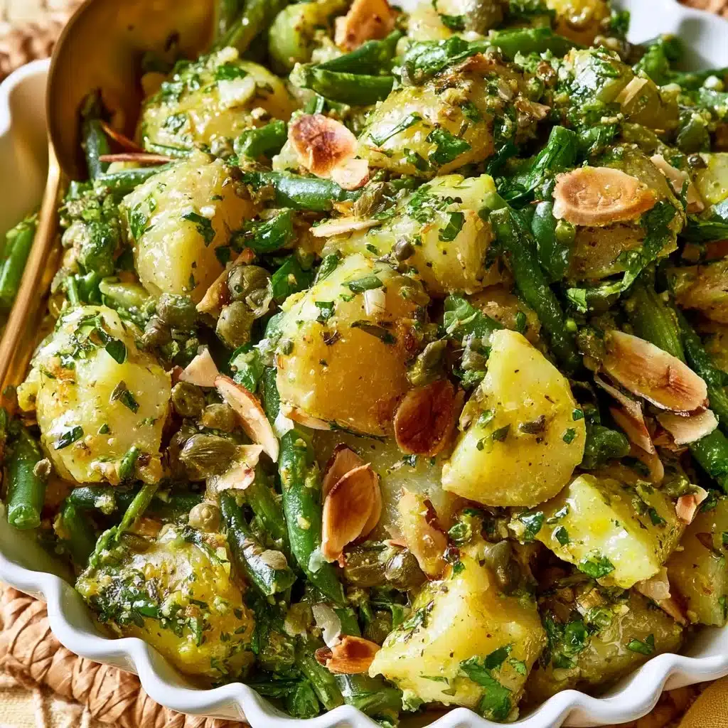 Delicious Piccata Potato Salad with vibrant ingredients.