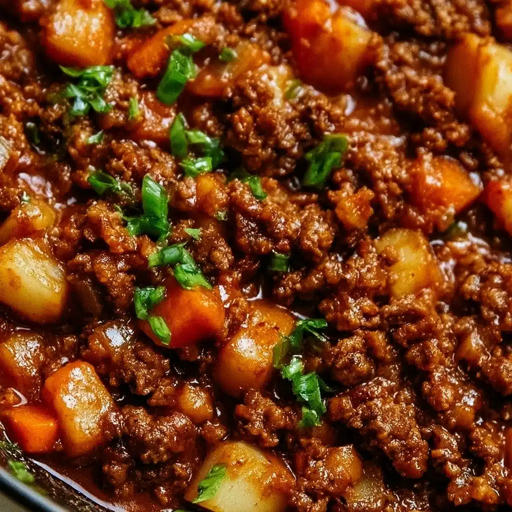 Sloppy Joe Potato Skillet - a cozy one-pan dinner for families