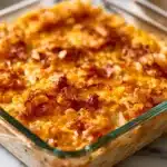 Ultimate Chicken Casserole dish garnished and ready to serve