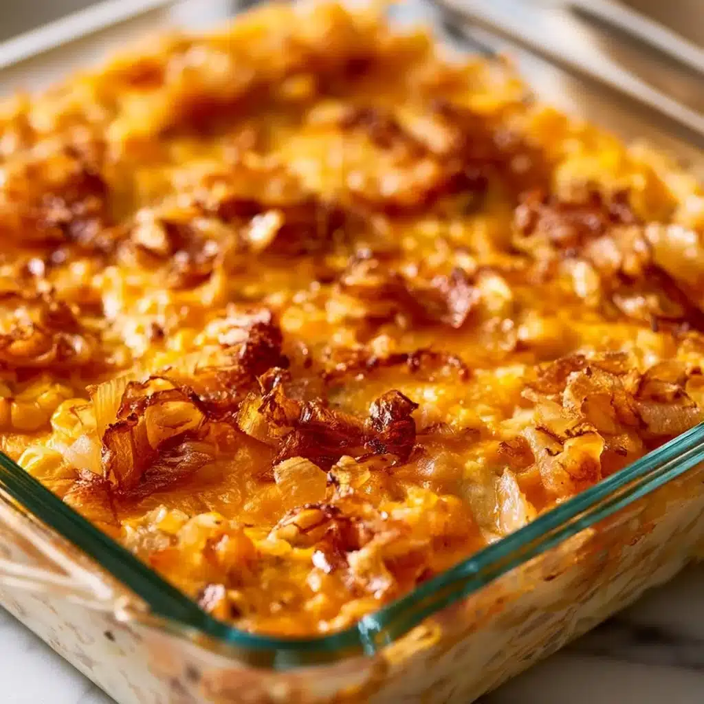 Ultimate Chicken Casserole dish garnished and ready to serve